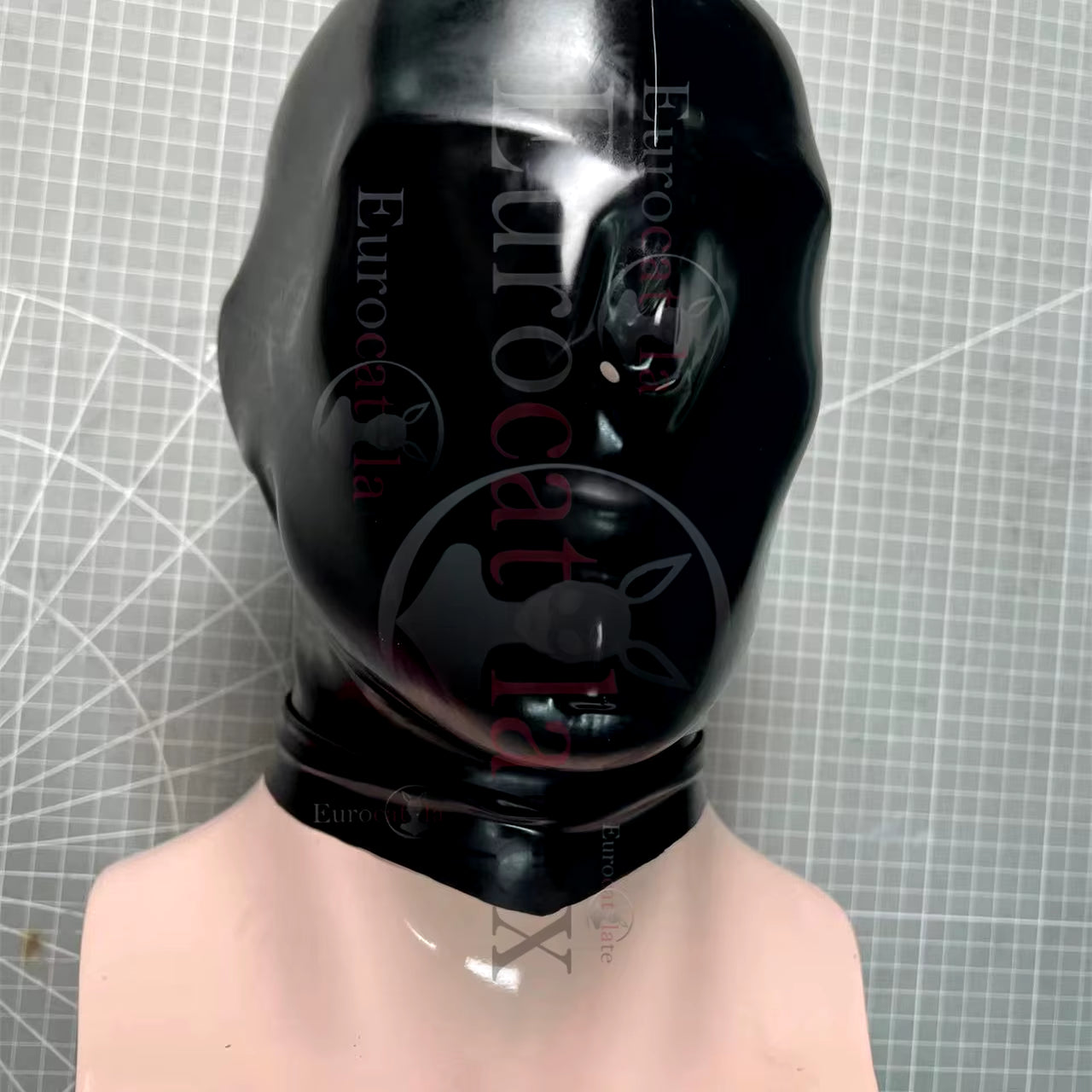 Latex Hooded Mask Rubber Bondagi Restraints Latex Gloves Seamless Latex Men Catsuit Fetish Latex Gloves Rubber Male